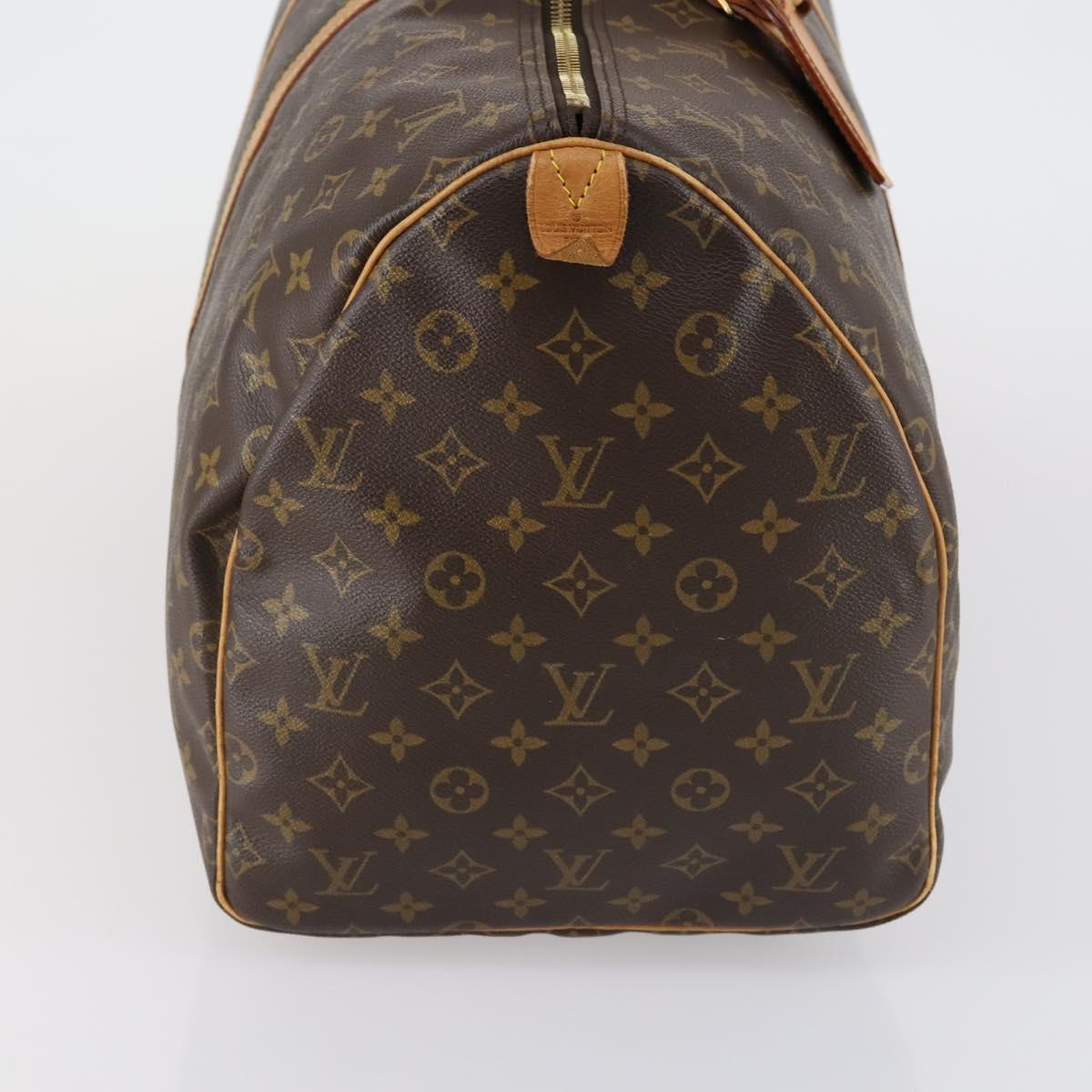 LOUIS VUITTON Monogram Keepall 55 Boston Bag M41424 LV Auth 153893