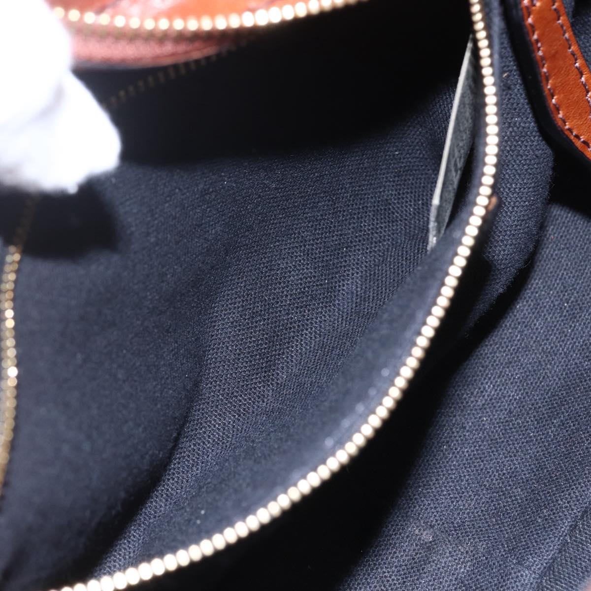 BURBERRY Nova Check Shoulder Bag Canvas Beige Gold Auth 153899