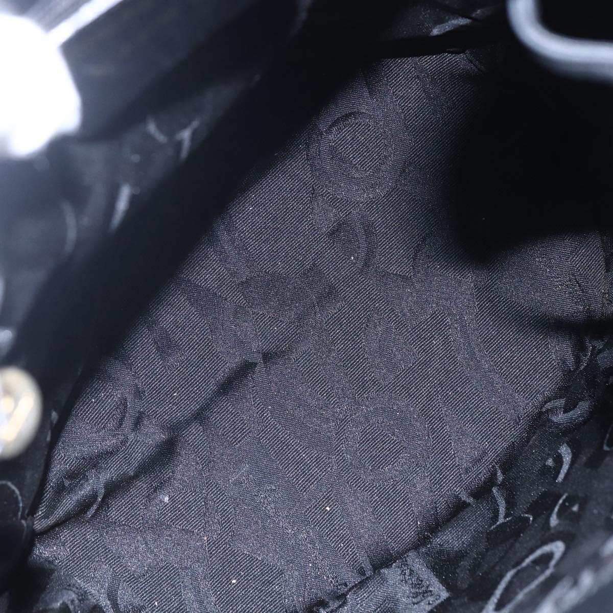 Salvatore Ferragamo Gancini Backpack Leather Black Gold Auth 153904