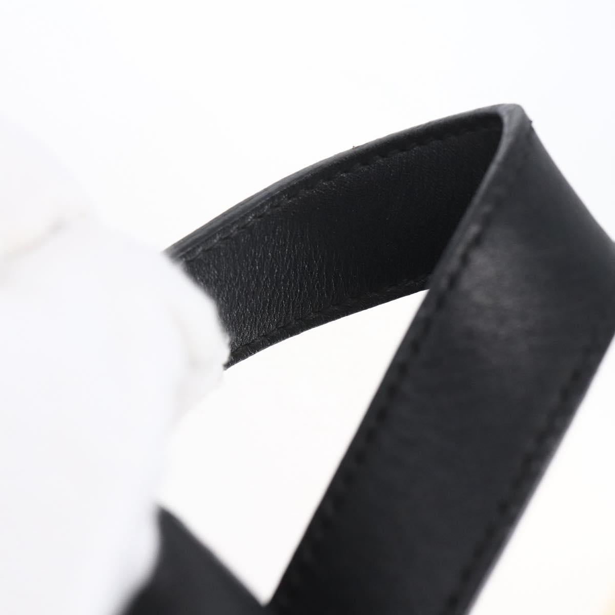 Salvatore Ferragamo Gancini Backpack Leather Black Gold Auth 153904