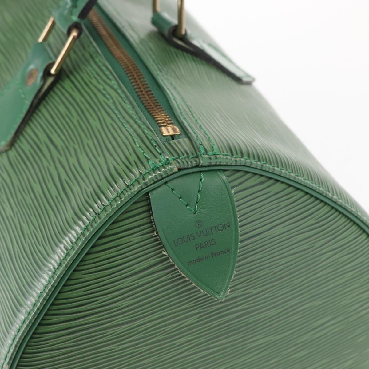 LOUIS VUITTON Epi Speedy 30 Hand Bag Borneo Green M43004 LV Auth 153912