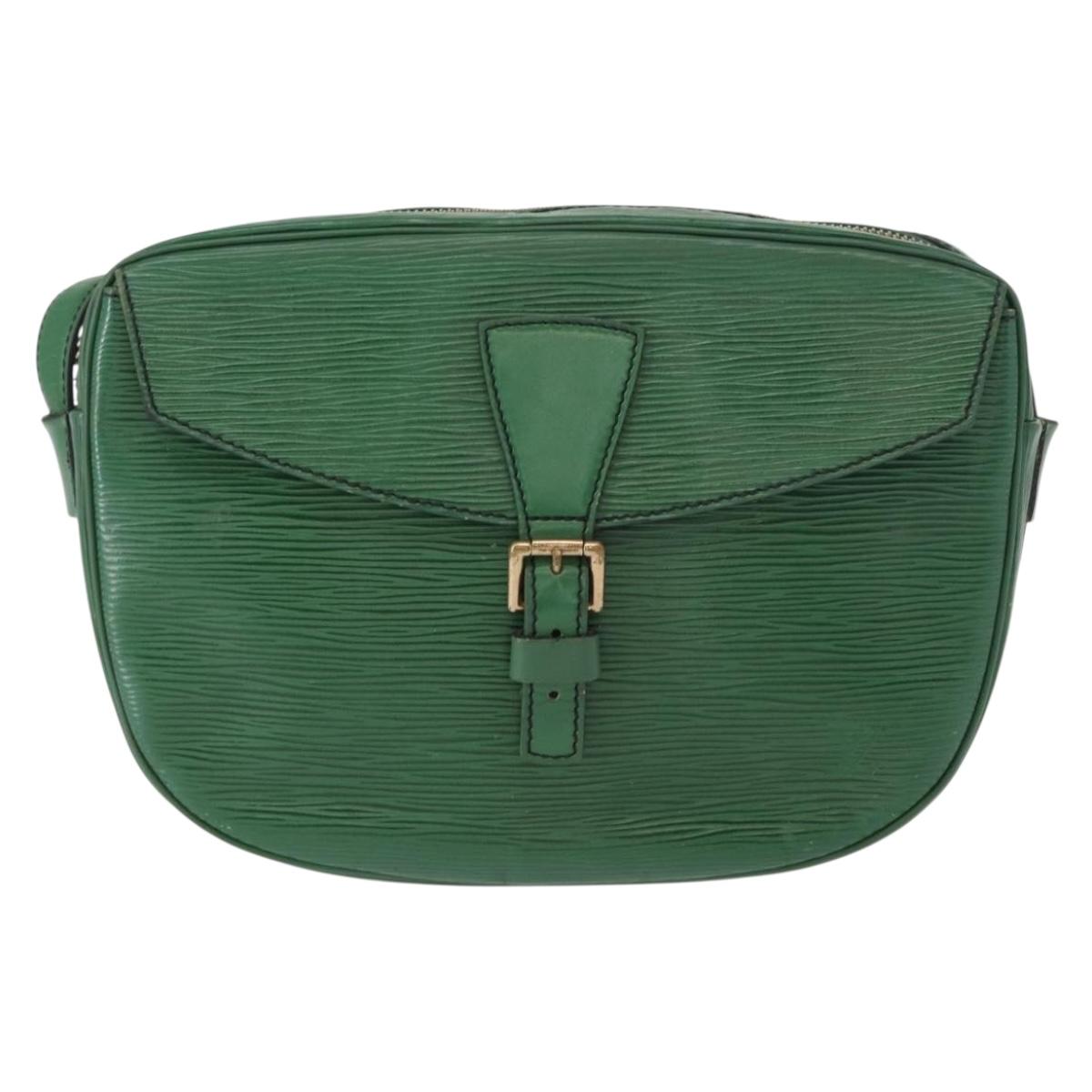 LOUIS VUITTON Epi Jeune Fille MM Shoulder Bag Green M52154 LV Auth 153917