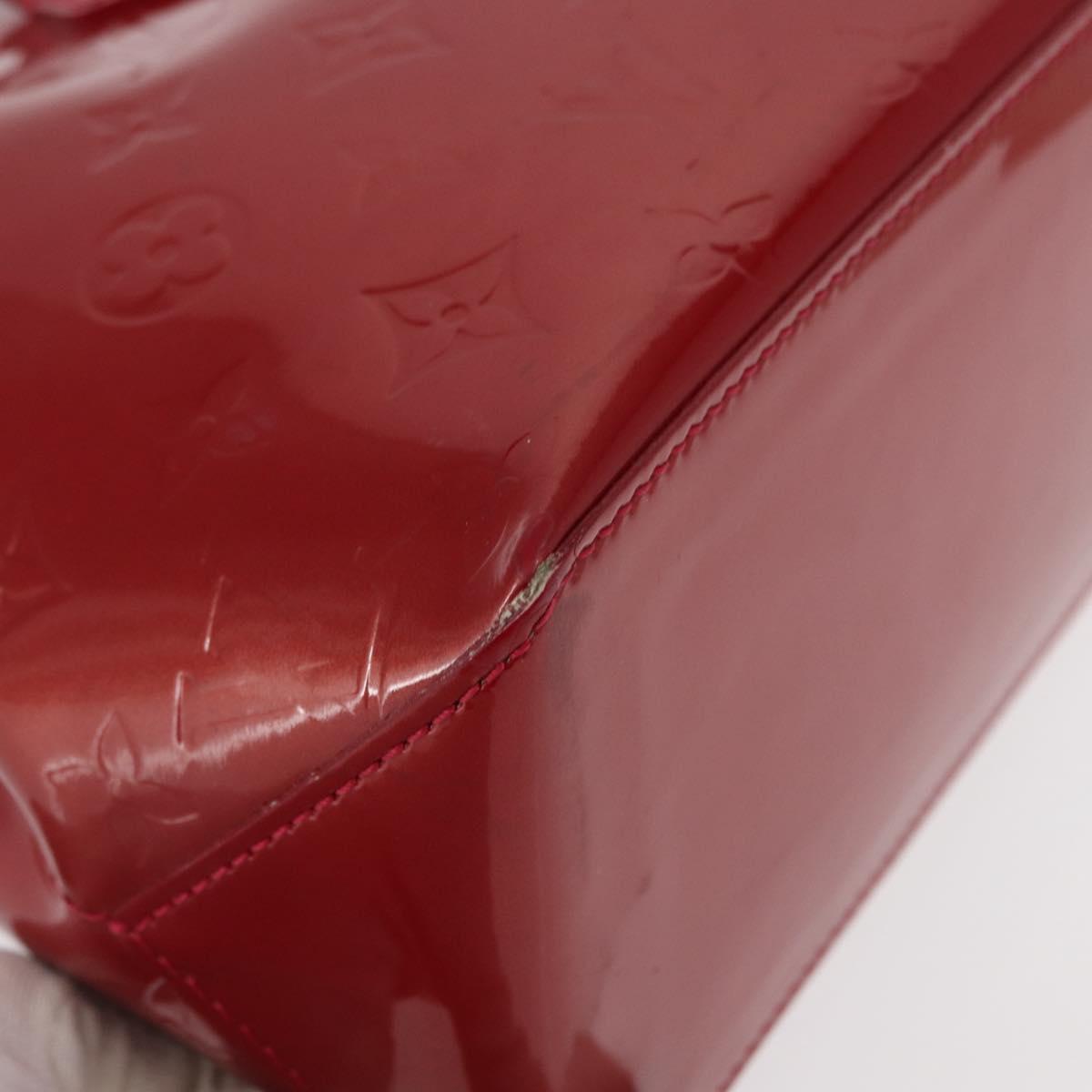 LOUIS VUITTON Monogram Vernis Wilshire PM Bag Pomme D'amour M93642 Auth 153918