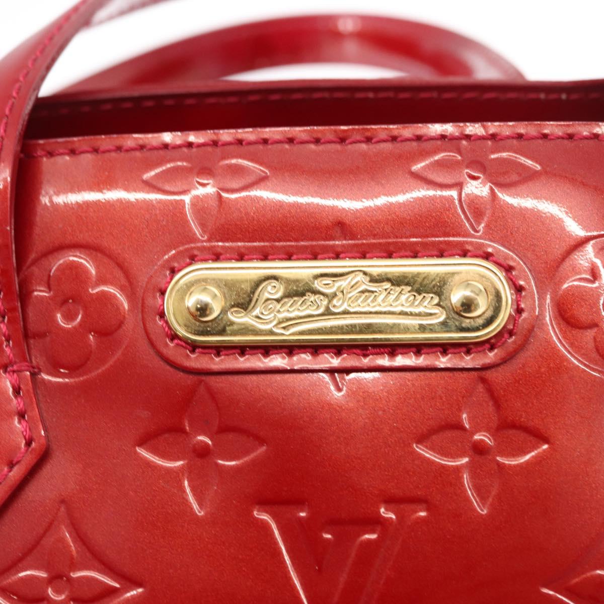 LOUIS VUITTON Monogram Vernis Wilshire PM Bag Pomme D'amour M93642 Auth 153918
