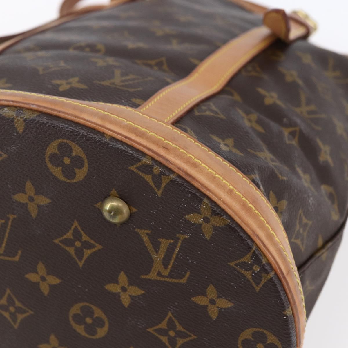 LOUIS VUITTON Monogram Bucket GM Shoulder Bag M42236 LV Auth 153920
