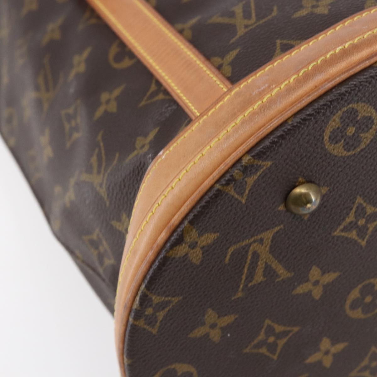 LOUIS VUITTON Monogram Bucket GM Shoulder Bag M42236 LV Auth 153920