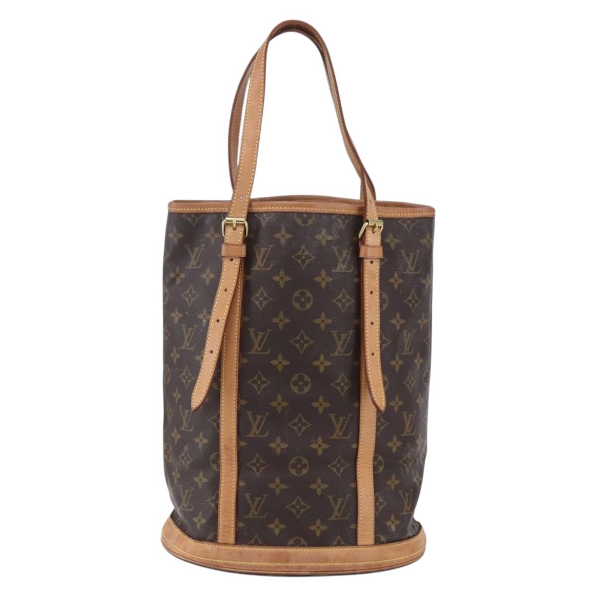 LOUIS VUITTON Monogram Bucket GM Shoulder Bag M42236 LV Auth 153920