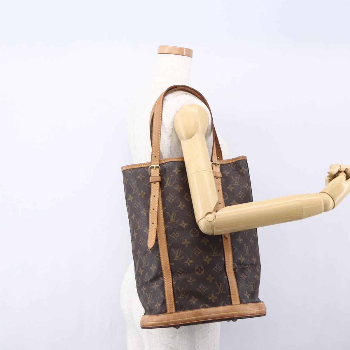 LOUIS VUITTON Monogram Bucket GM Shoulder Bag M42236 LV Auth 153920