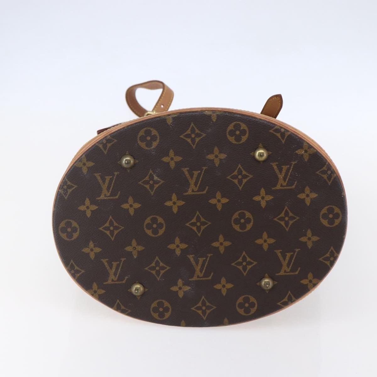LOUIS VUITTON Monogram Bucket GM Shoulder Bag M42236 LV Auth 153920
