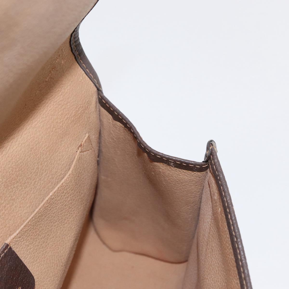 GUCCI GG Supreme Web Sherry Line Bag PVC Beige Gold 156 01 030 Auth 153924