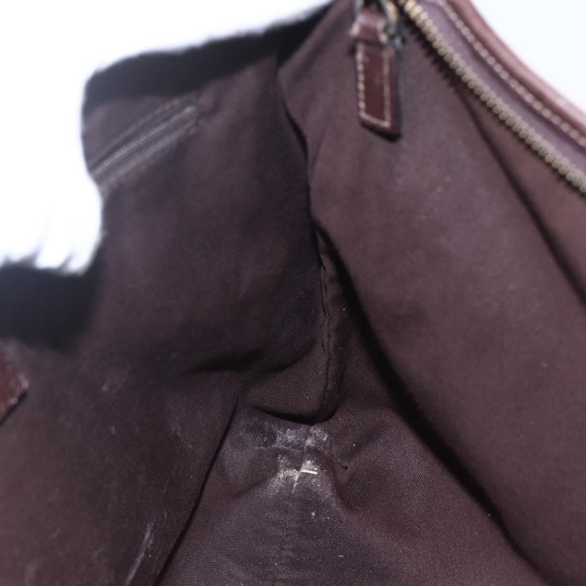 GUCCI GG Canvas Abbey Shoulder Bag Beige Gold 131326 Auth 153925