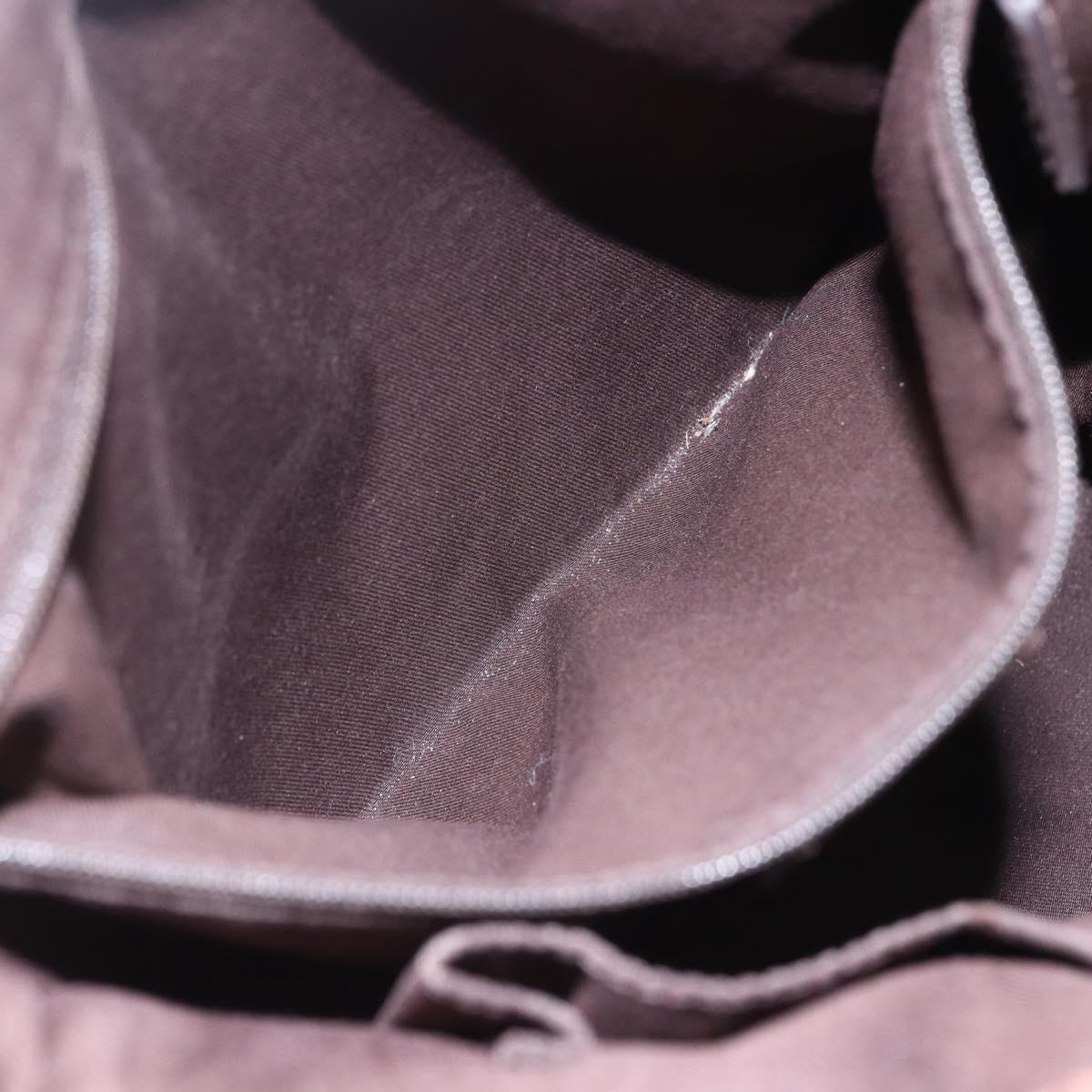 GUCCI GG Canvas Abbey Shoulder Bag Beige Gold 131326 Auth 153925