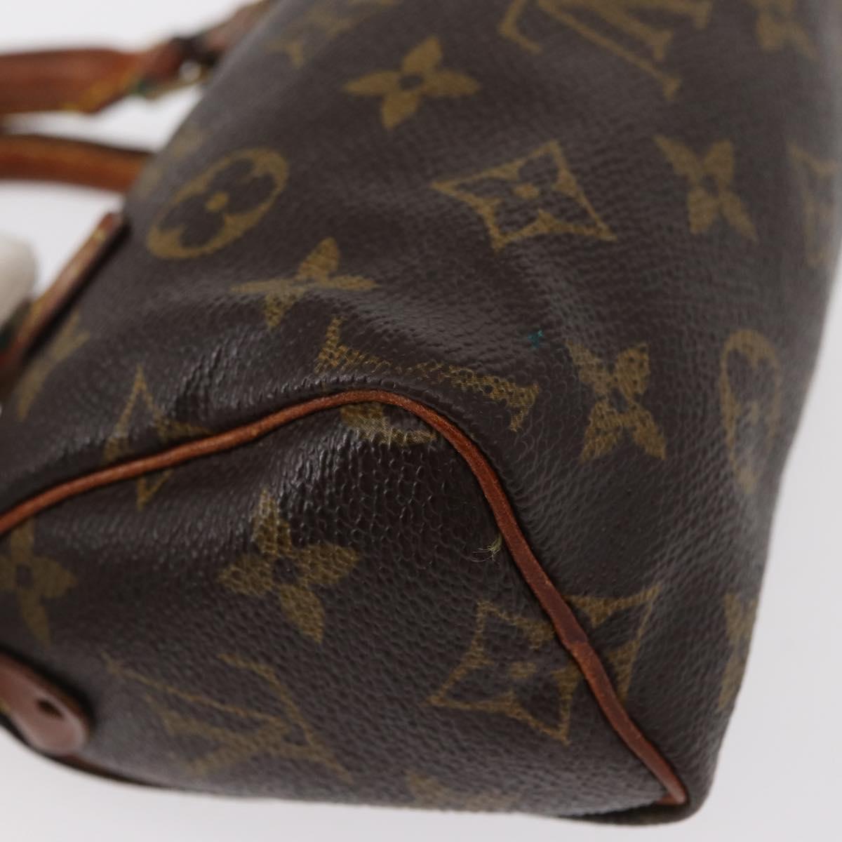 LOUIS VUITTON Monogram Mini Speedy Hand Bag M41534 LV Auth 153932