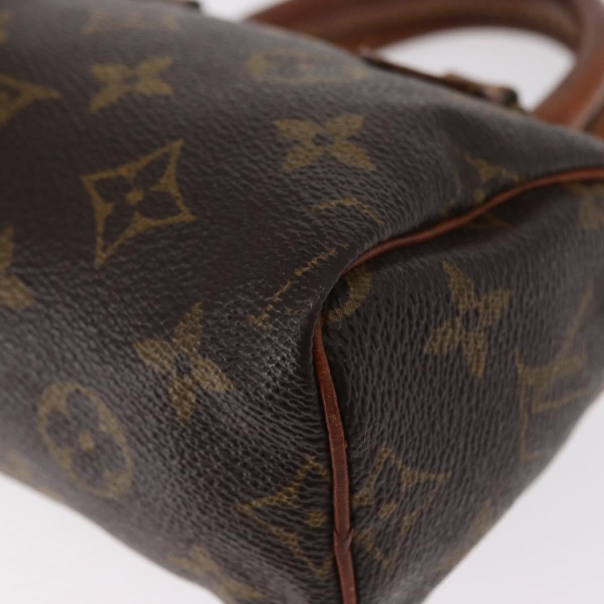LOUIS VUITTON Monogram Mini Speedy Hand Bag M41534 LV Auth 153932