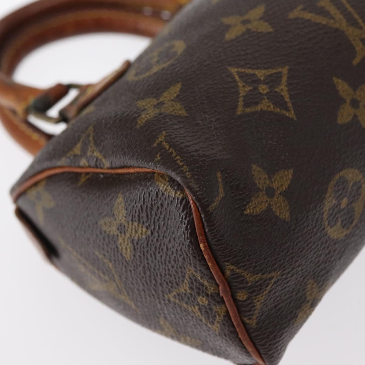 LOUIS VUITTON Monogram Mini Speedy Hand Bag M41534 LV Auth 153932