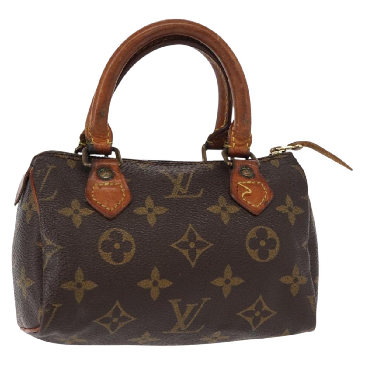 LOUIS VUITTON Monogram Mini Speedy Hand Bag M41534 LV Auth 153932