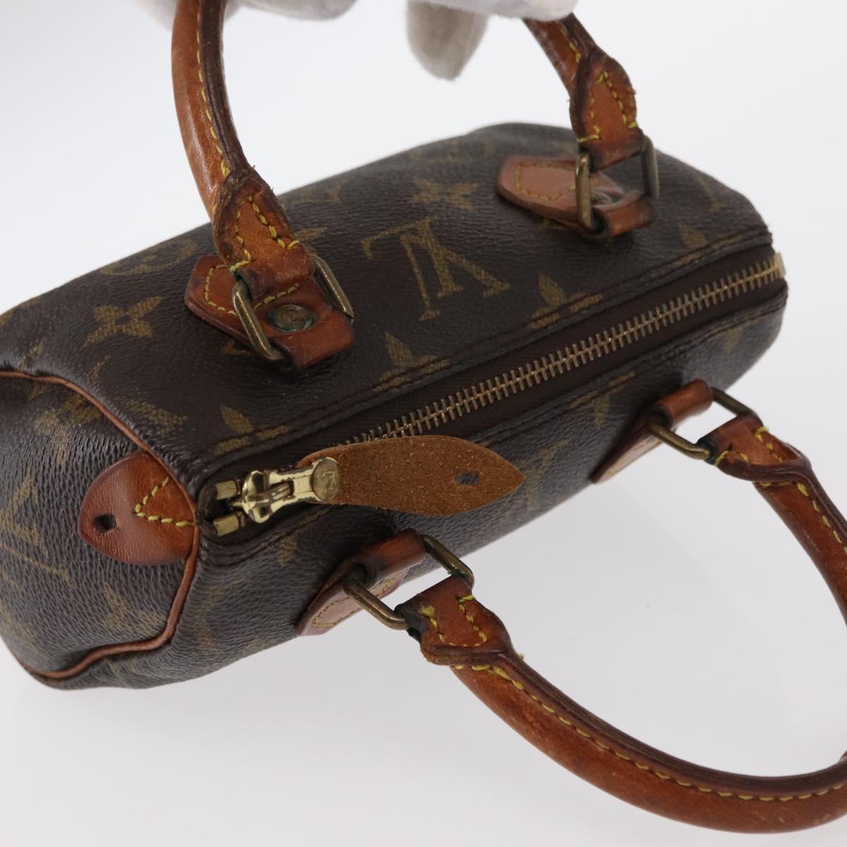 LOUIS VUITTON Monogram Mini Speedy Hand Bag M41534 LV Auth 153932