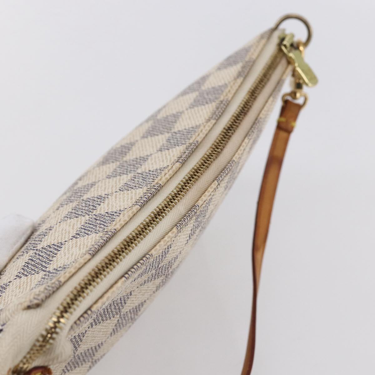 LOUIS VUITTON Damier Azur Pochette Accessoires Pouch N51986 LV Auth 153936