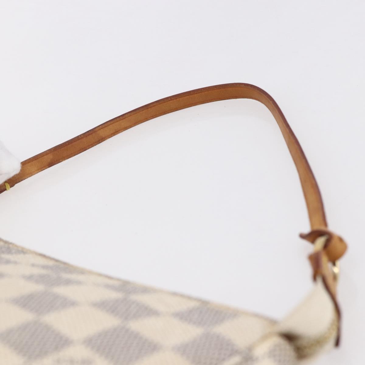 LOUIS VUITTON Damier Azur Pochette Accessoires Pouch N51986 LV Auth 153936