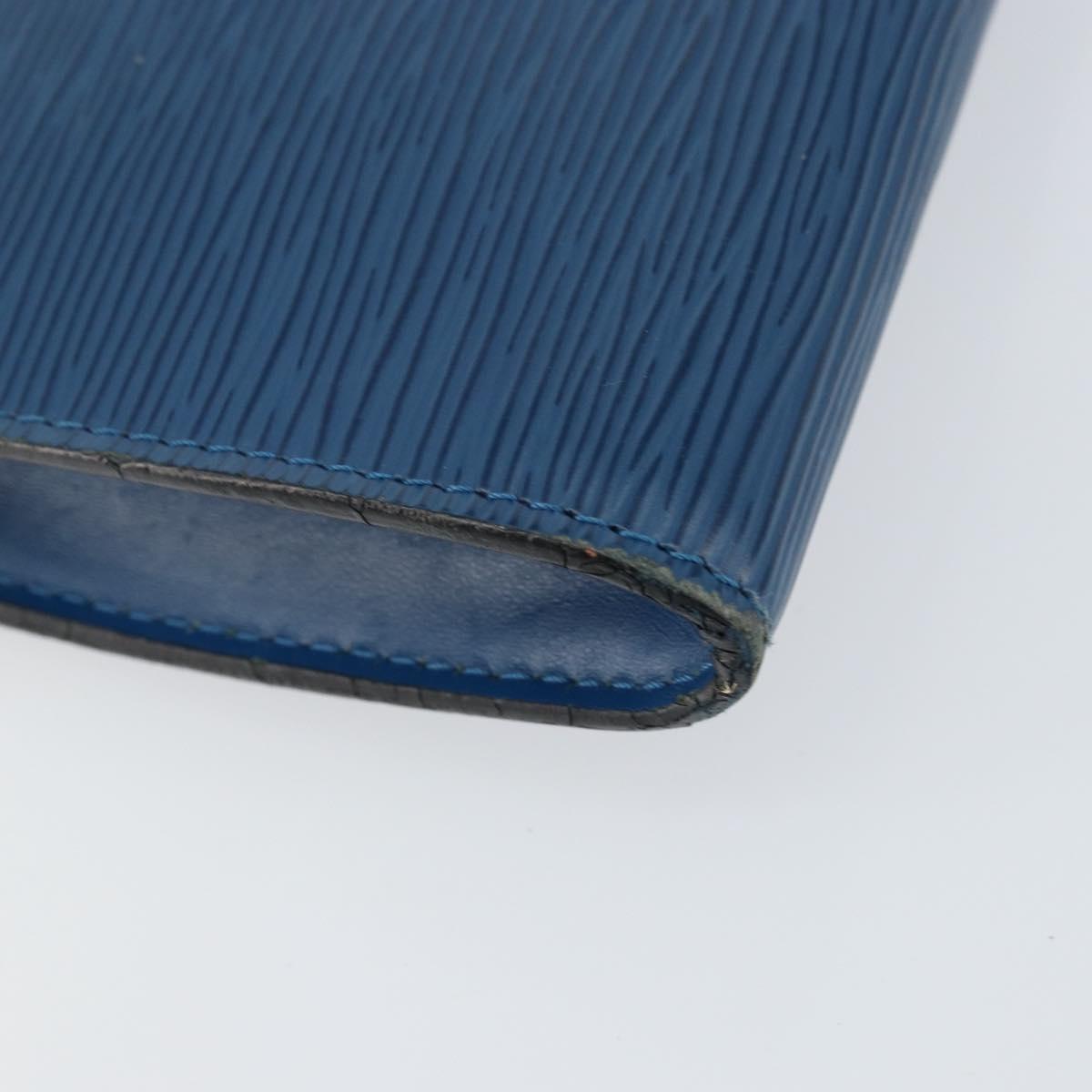 LOUIS VUITTON Epi Pochette Accessoires Accessory Pouch Blue M52985 Auth 153939