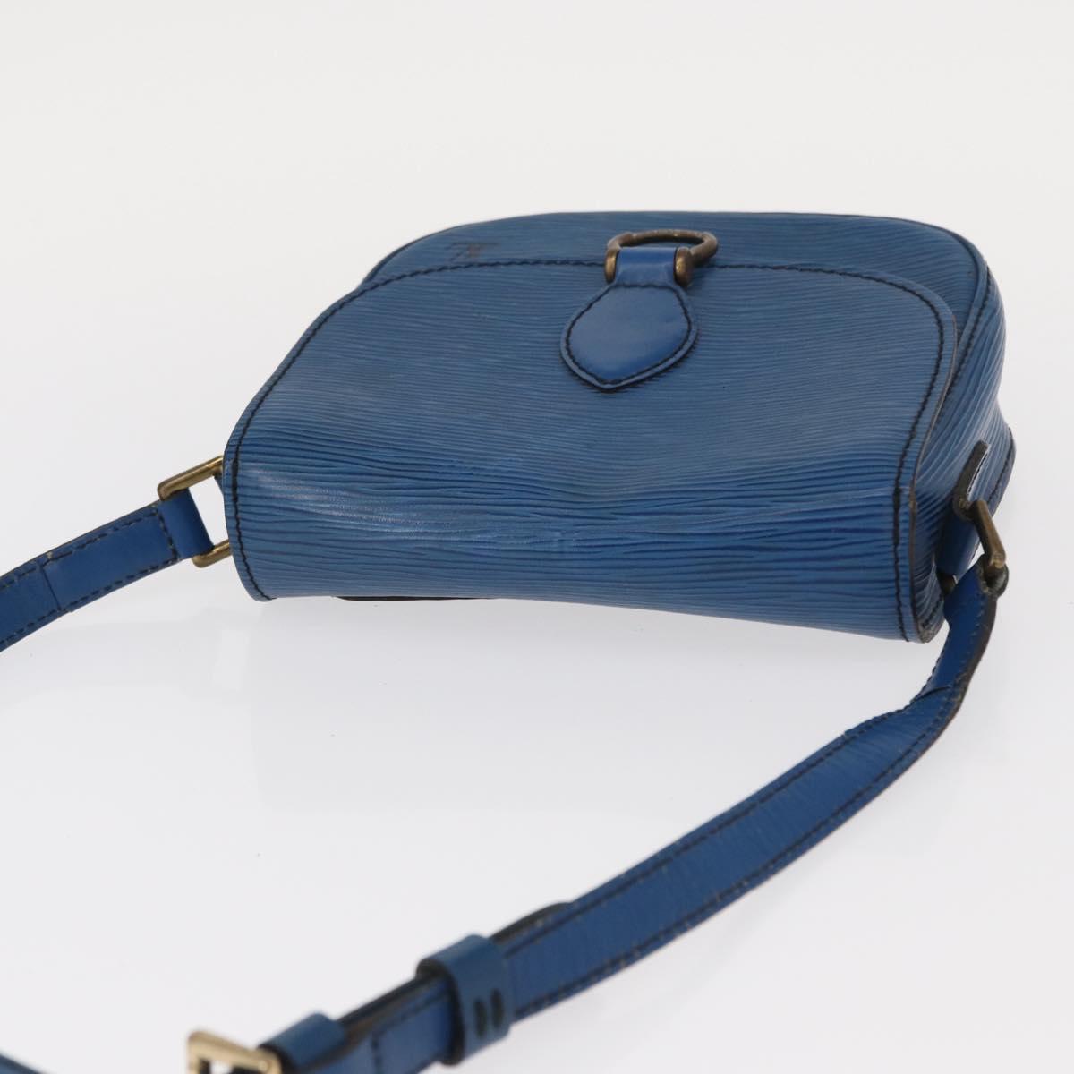 LOUIS VUITTON Epi Saint Cloud PM Shoulder Bag Blue M52195 LV Auth 153940