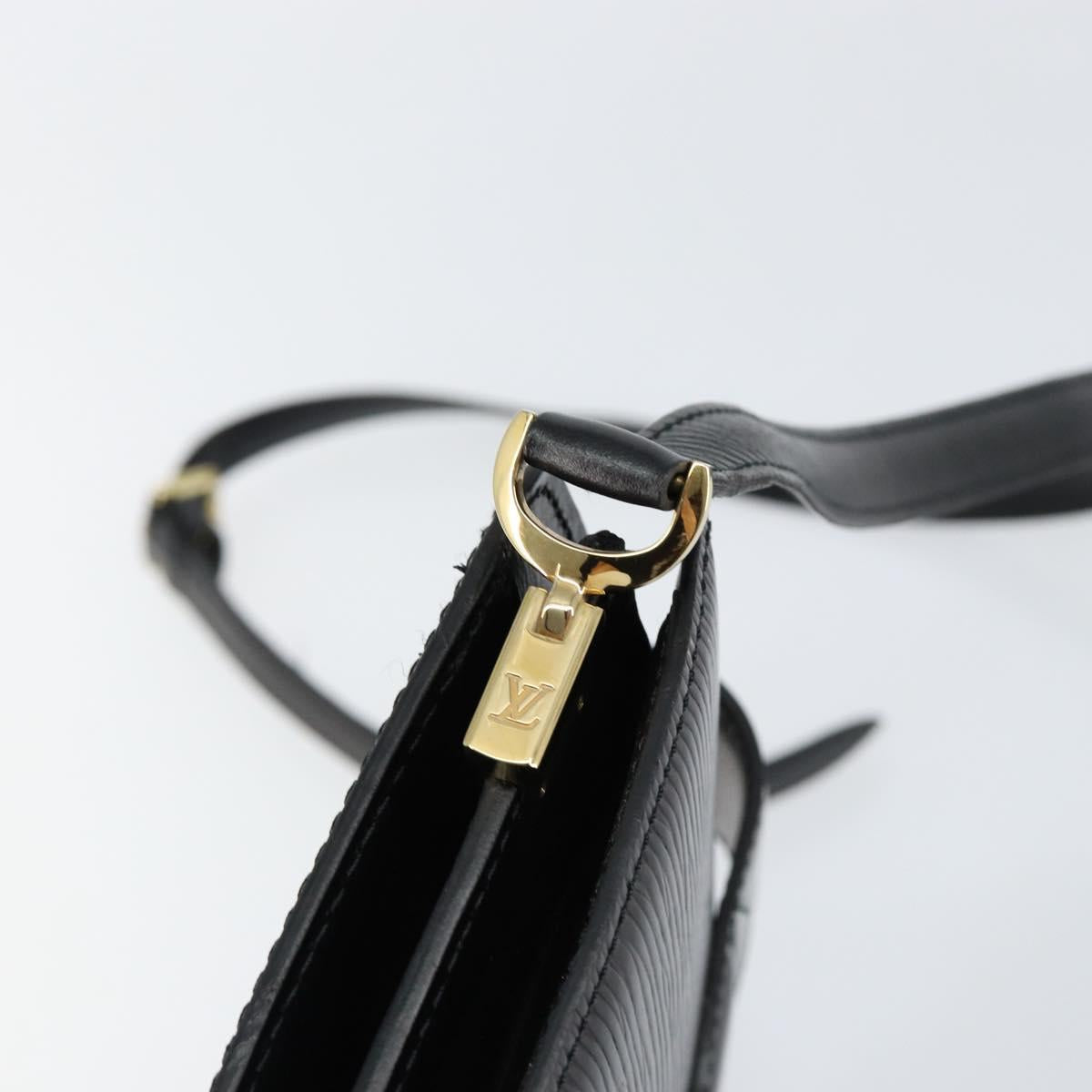 LOUIS VUITTON Epi Capuchin Shoulder Bag Black M52342 LV Auth 153942
