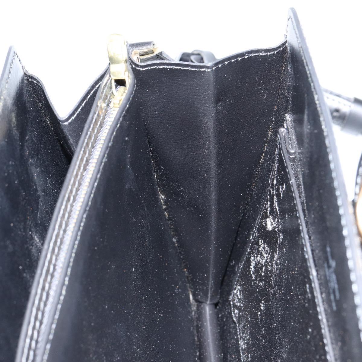 LOUIS VUITTON Epi Capuchin Shoulder Bag Black M52342 LV Auth 153942
