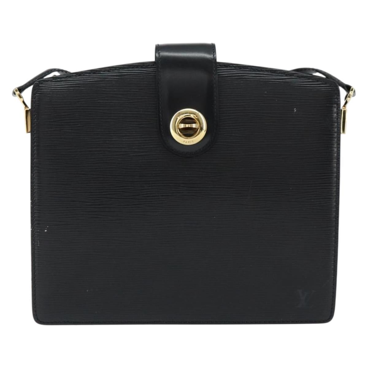 LOUIS VUITTON Epi Capuchin Shoulder Bag Black M52342 LV Auth 153942