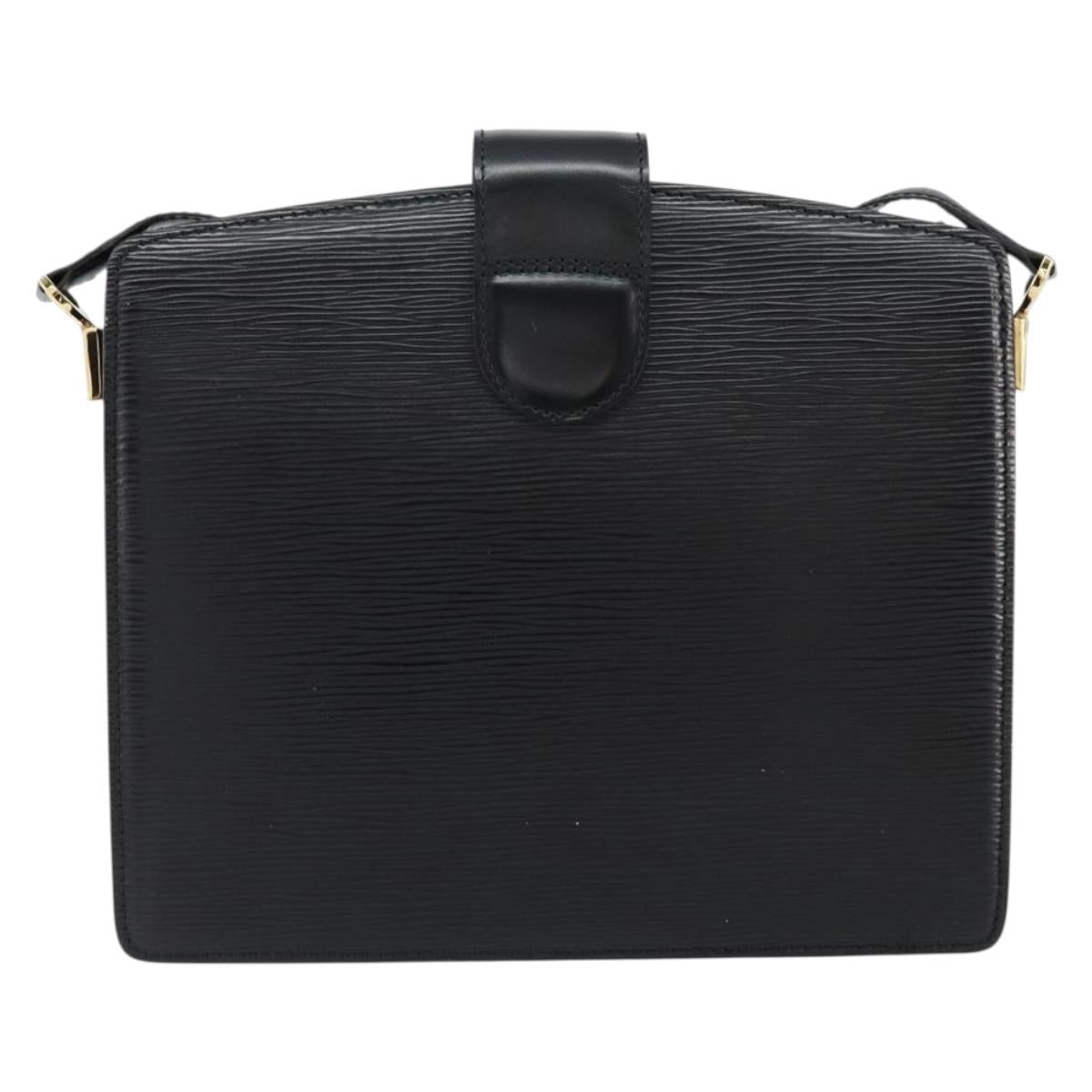 LOUIS VUITTON Epi Capuchin Shoulder Bag Black M52342 LV Auth 153942