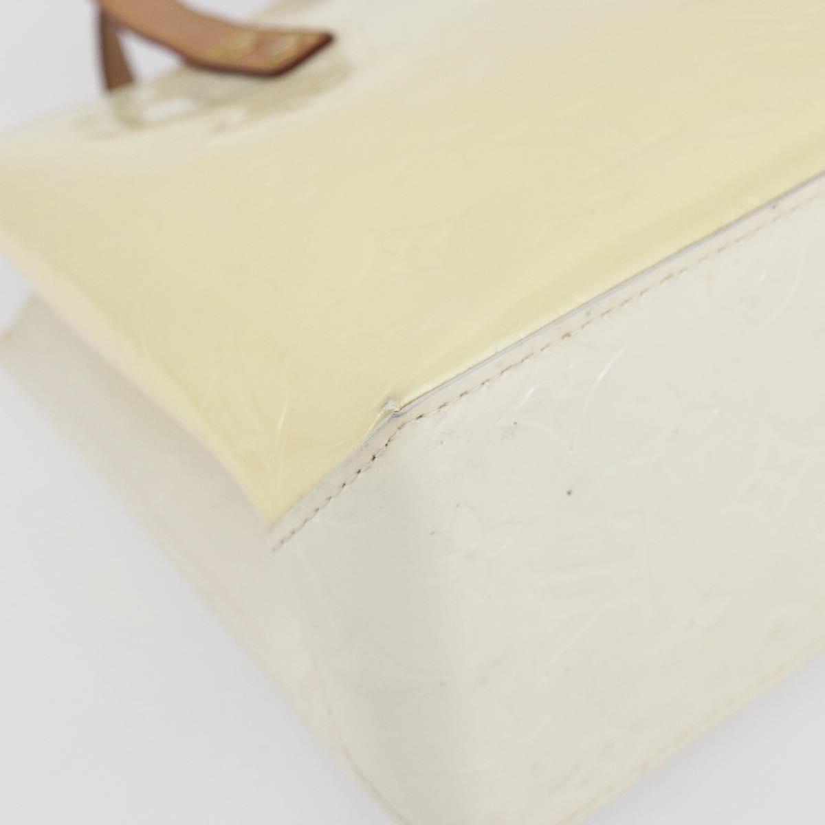 LOUIS VUITTON Monogram Vernis Reade PM Hand Bag Perle M91336 LV Auth 153943V