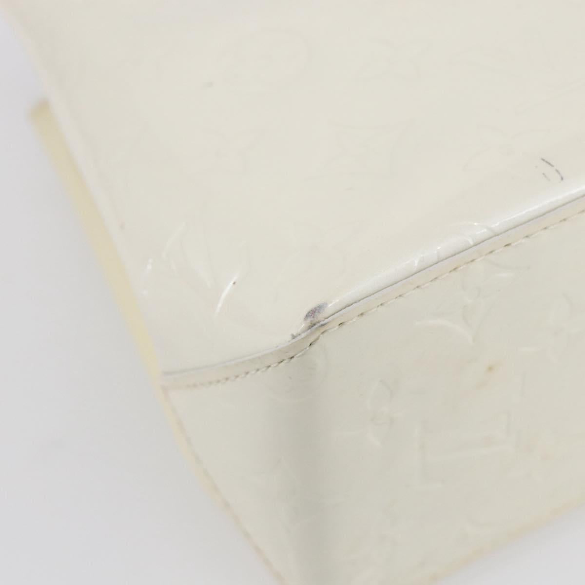 LOUIS VUITTON Monogram Vernis Reade PM Hand Bag Perle M91336 LV Auth 153943V