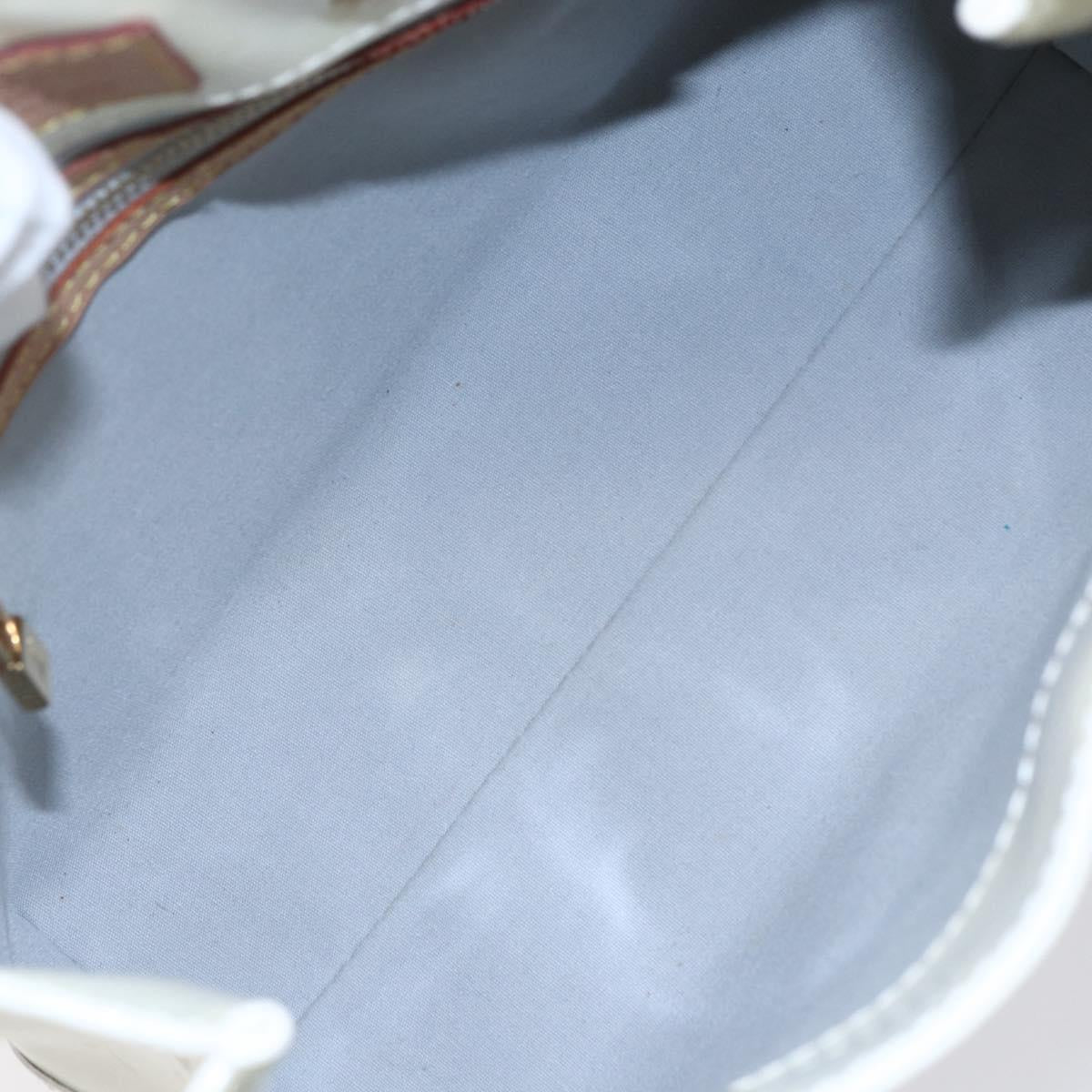 LOUIS VUITTON Monogram Vernis Reade PM Hand Bag Perle M91336 LV Auth 153943V