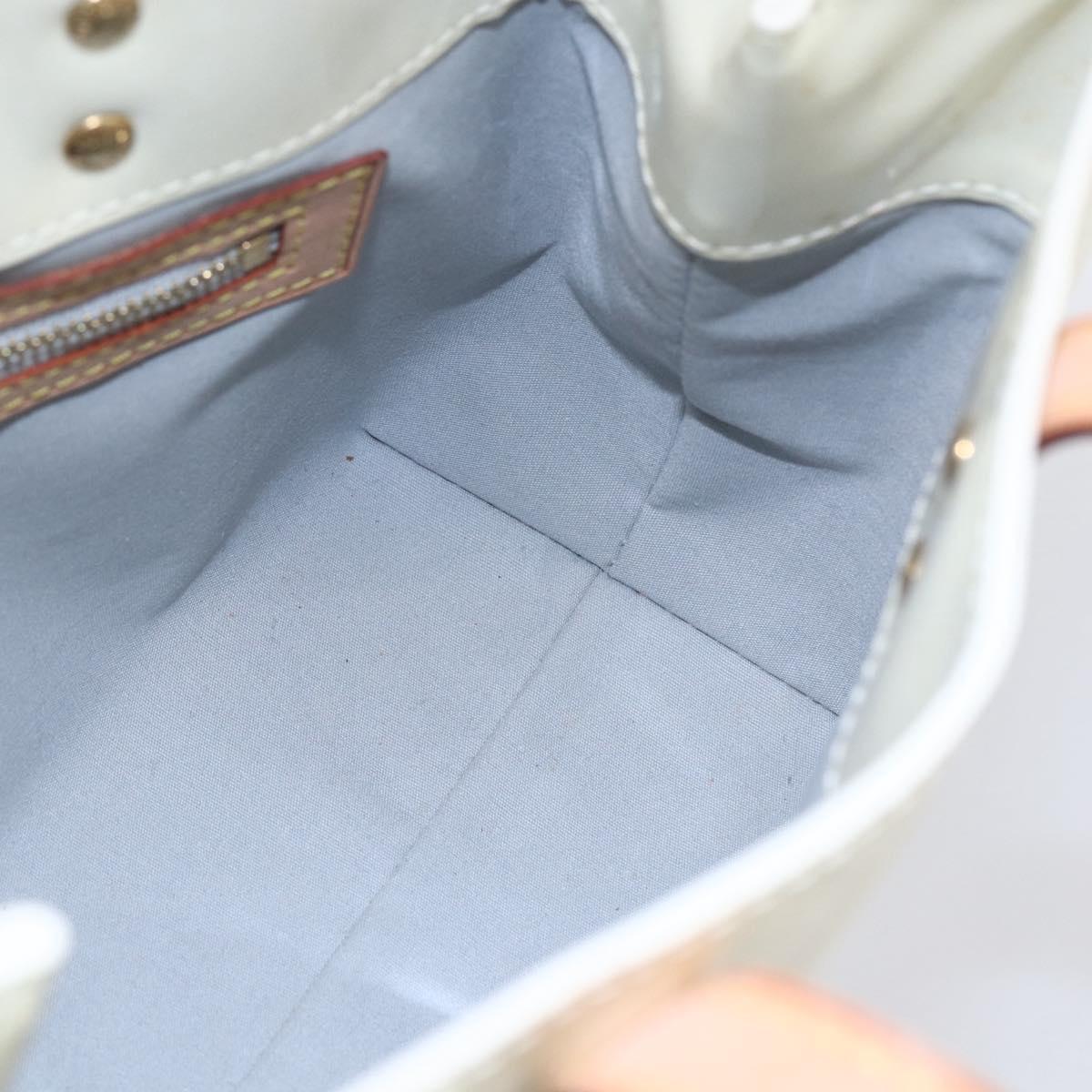 LOUIS VUITTON Monogram Vernis Reade PM Hand Bag Perle M91336 LV Auth 153943V