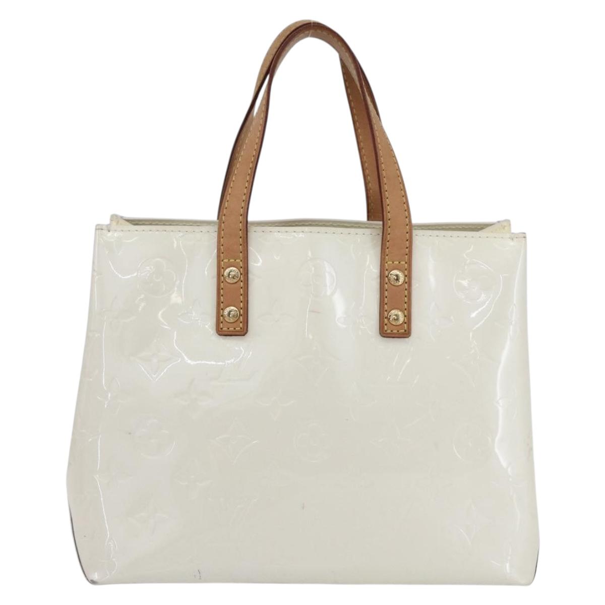 LOUIS VUITTON Monogram Vernis Reade PM Hand Bag Perle M91336 LV Auth 153943V