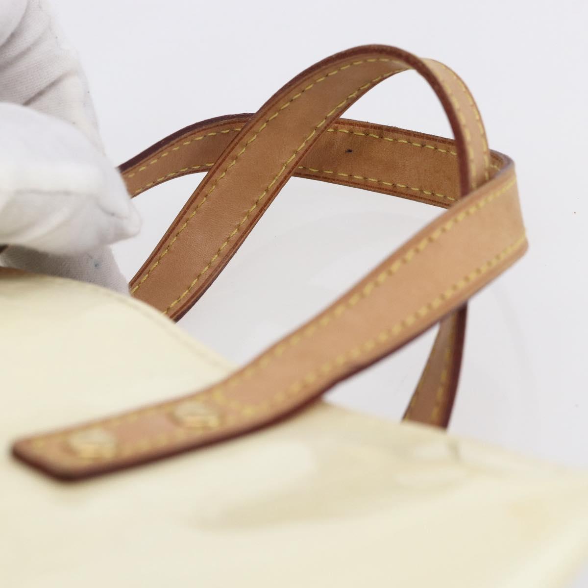 LOUIS VUITTON Monogram Vernis Reade PM Hand Bag Perle M91336 LV Auth 153943V