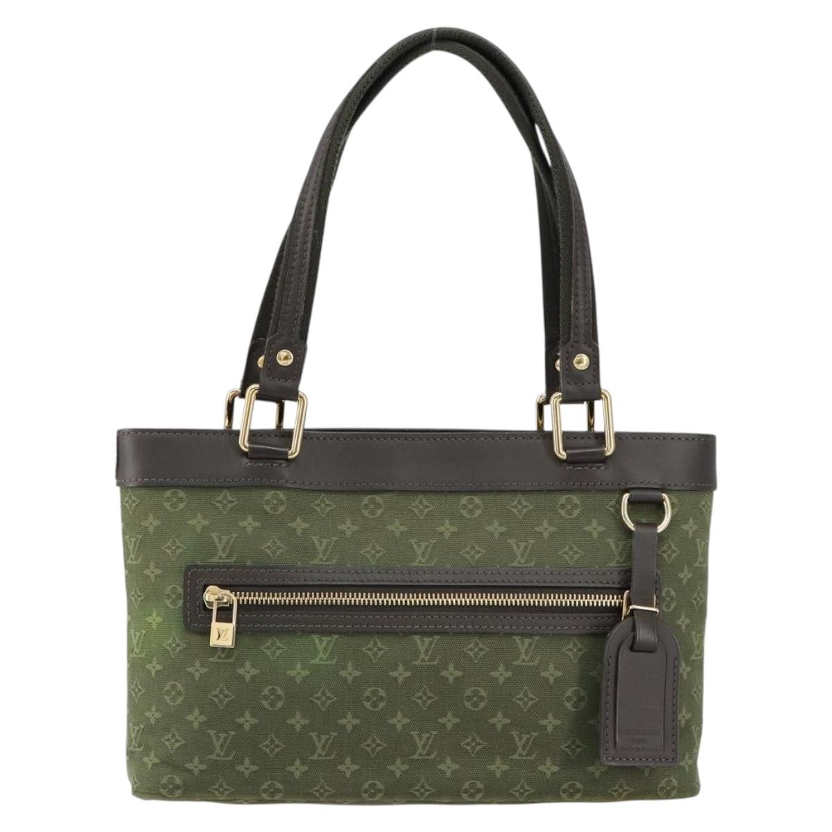 LOUIS VUITTON Monogram Mini Lucille PM Hand Bag TST Khaki M92682 LV Auth 153945
