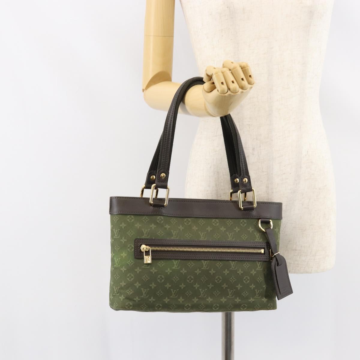 LOUIS VUITTON Monogram Mini Lucille PM Hand Bag TST Khaki M92682 LV Auth 153945
