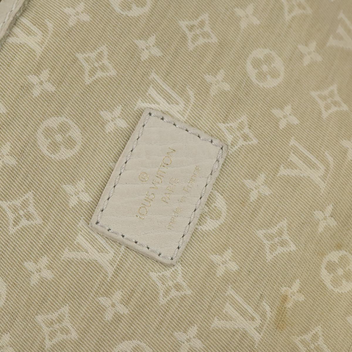 LOUIS VUITTON Monogram Mini Lin Saumur PM Bag Ivory Dunne M95314 LV Auth 153946