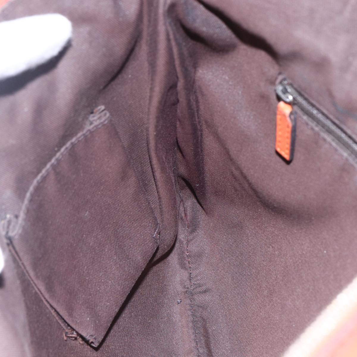 GUCCI GG Canvas Abbey Shoulder Bag Beige Gold 203257 Auth 153951