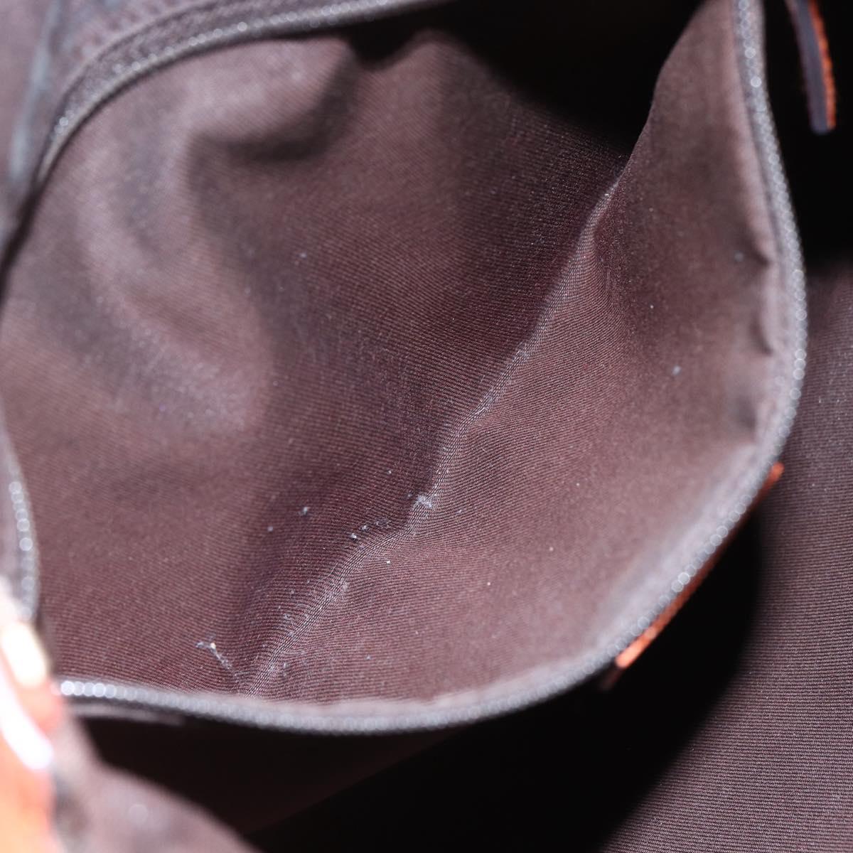 GUCCI GG Canvas Abbey Shoulder Bag Beige Gold 203257 Auth 153951