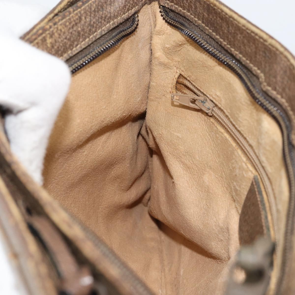 GUCCI GG Supreme Web Sherry Line Shoulder Bag PVC Beige 904 02 035 Auth 153952