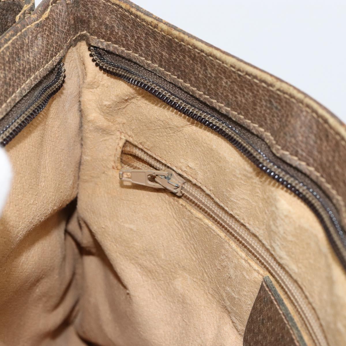 GUCCI GG Supreme Web Sherry Line Shoulder Bag PVC Beige 904 02 035 Auth 153952