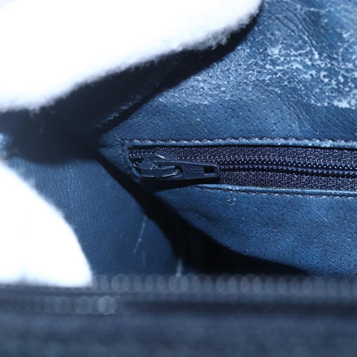 GUCCI GG Supreme Sherry Line Boston Bag PVC Navy Gold Red 116 02 006 Auth 153955