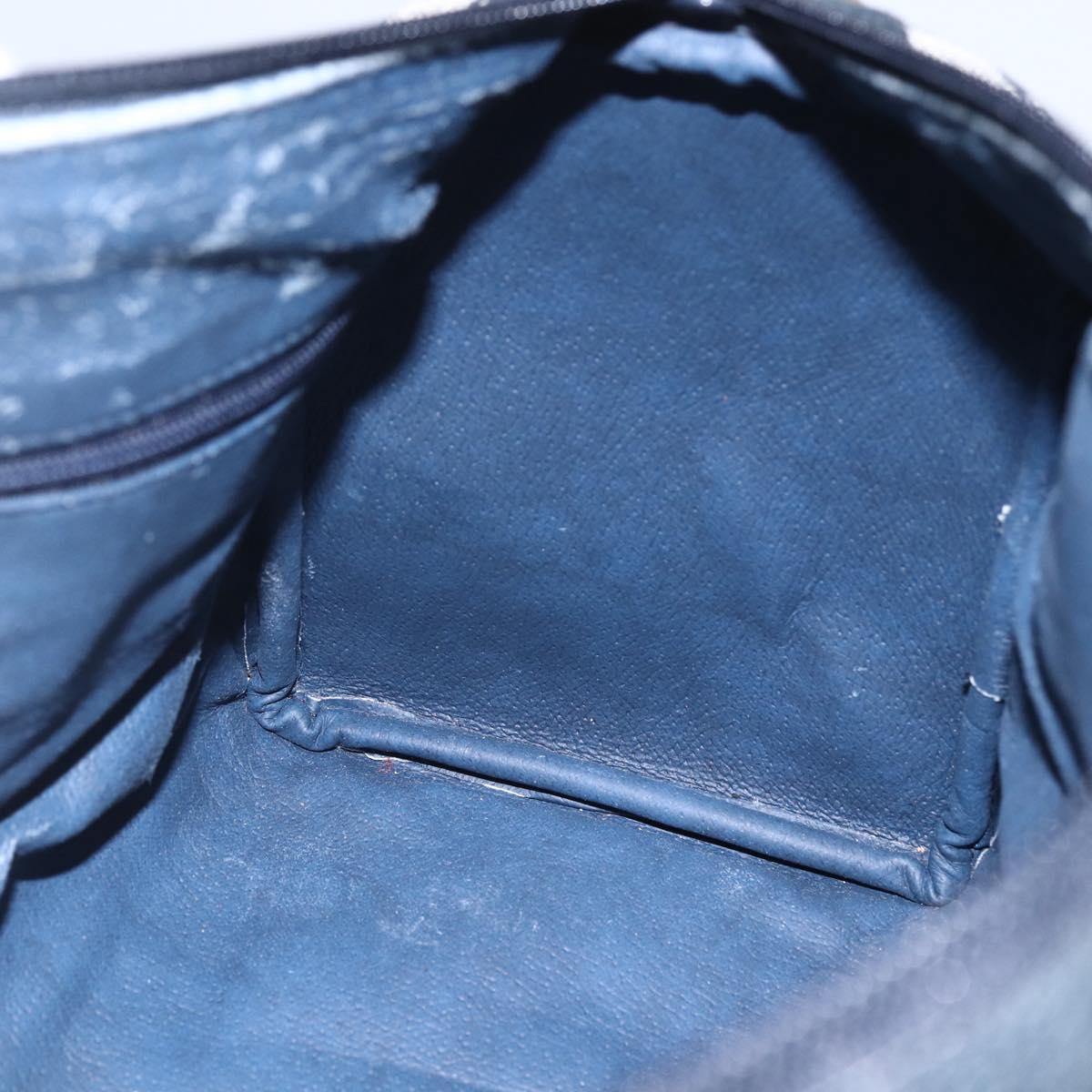 GUCCI GG Supreme Sherry Line Boston Bag PVC Navy Gold Red 116 02 006 Auth 153955