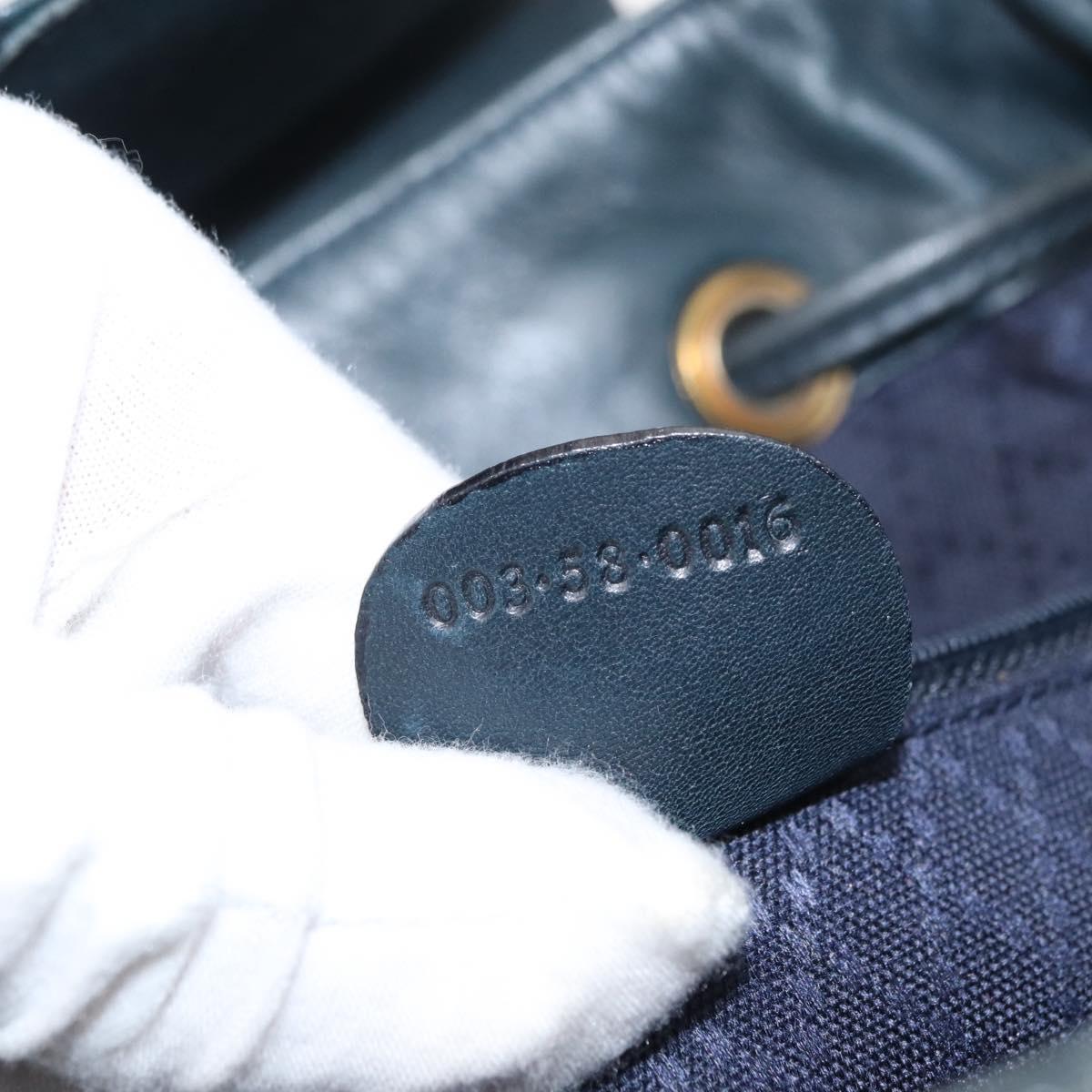 GUCCI Bamboo Backpack Leather Black Gold 003 58 0016 Auth 153971