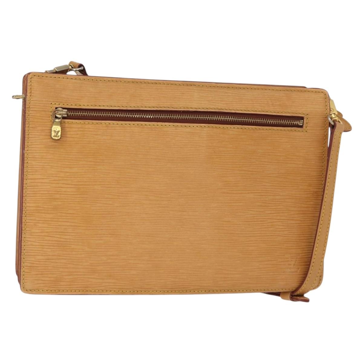 LOUIS VUITTON Epi Angian Shoulder Bag Beige M52116 LV Auth 153996