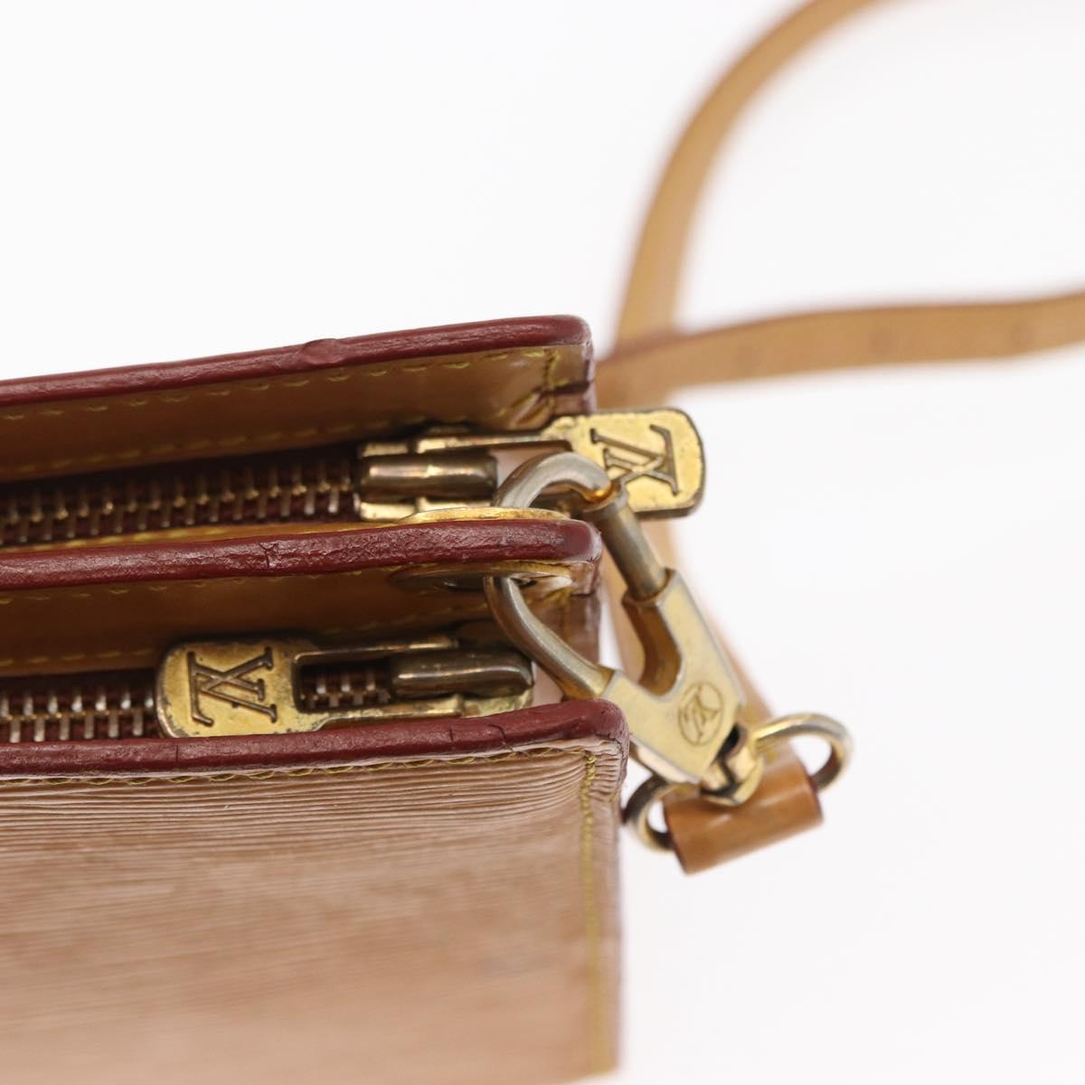 LOUIS VUITTON Epi Angian Shoulder Bag Beige M52116 LV Auth 153996