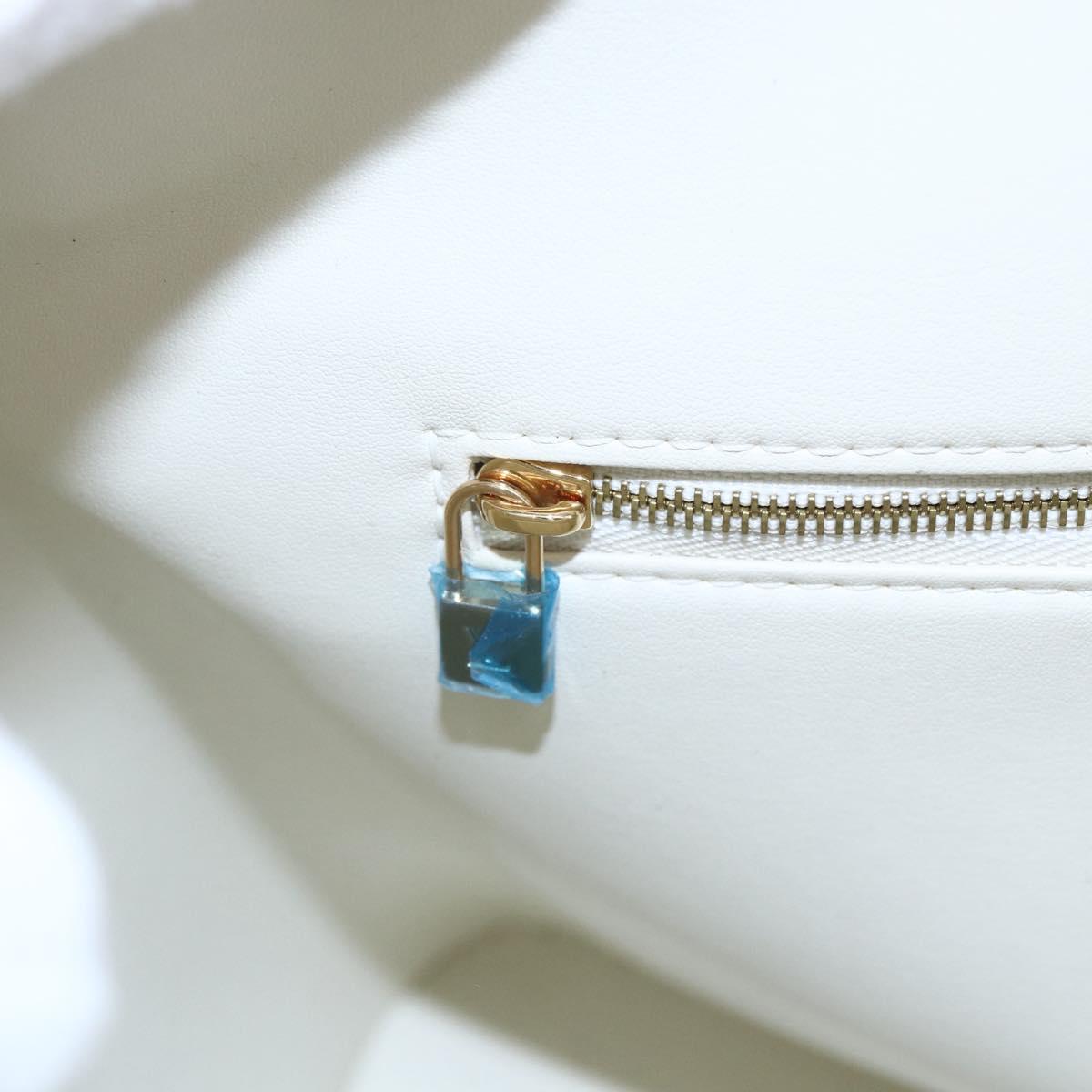 LOUIS VUITTON Monogram Vernis Houston Hand Bag Perle M91342 LV Auth 154000