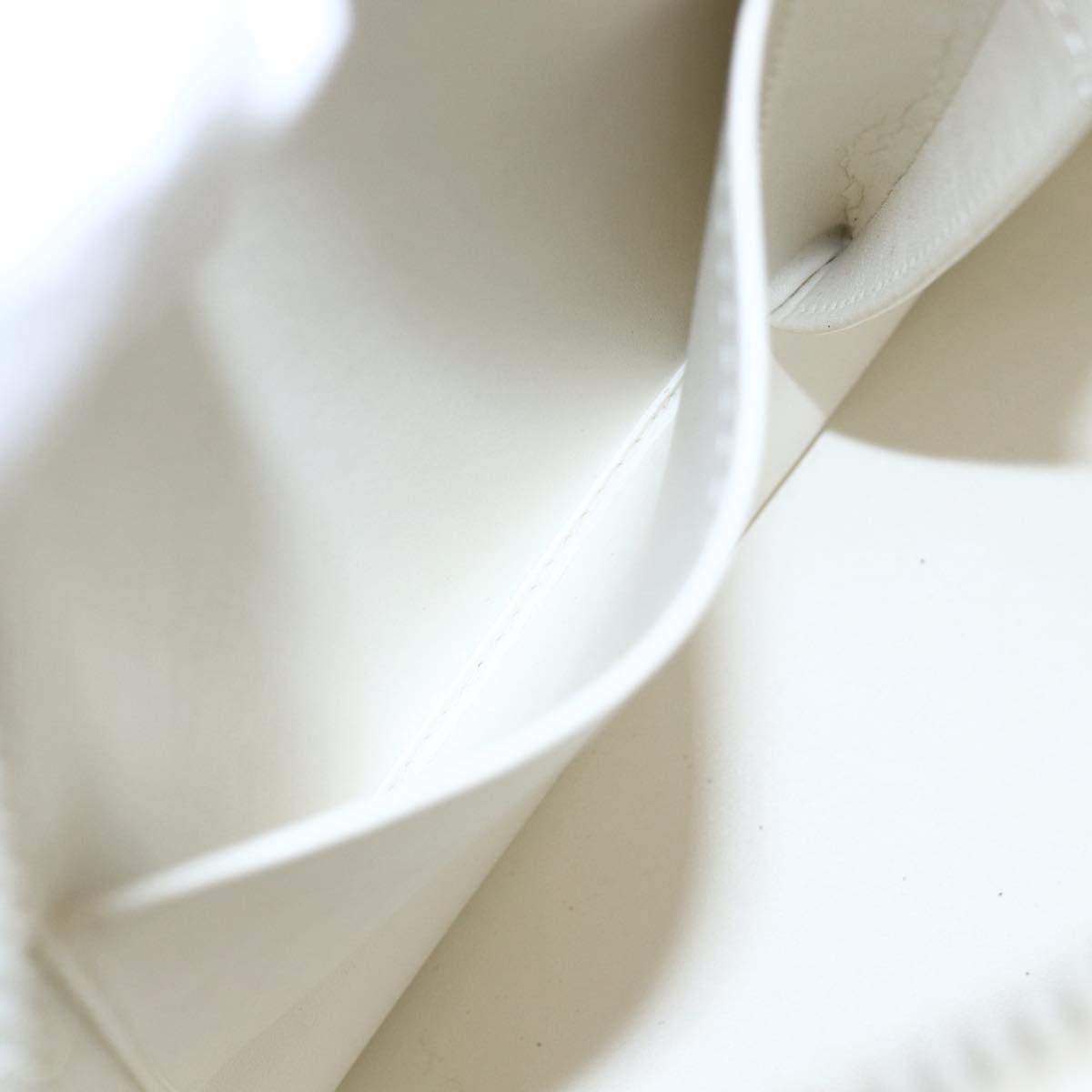 LOUIS VUITTON Monogram Vernis Houston Hand Bag Perle M91342 LV Auth 154000