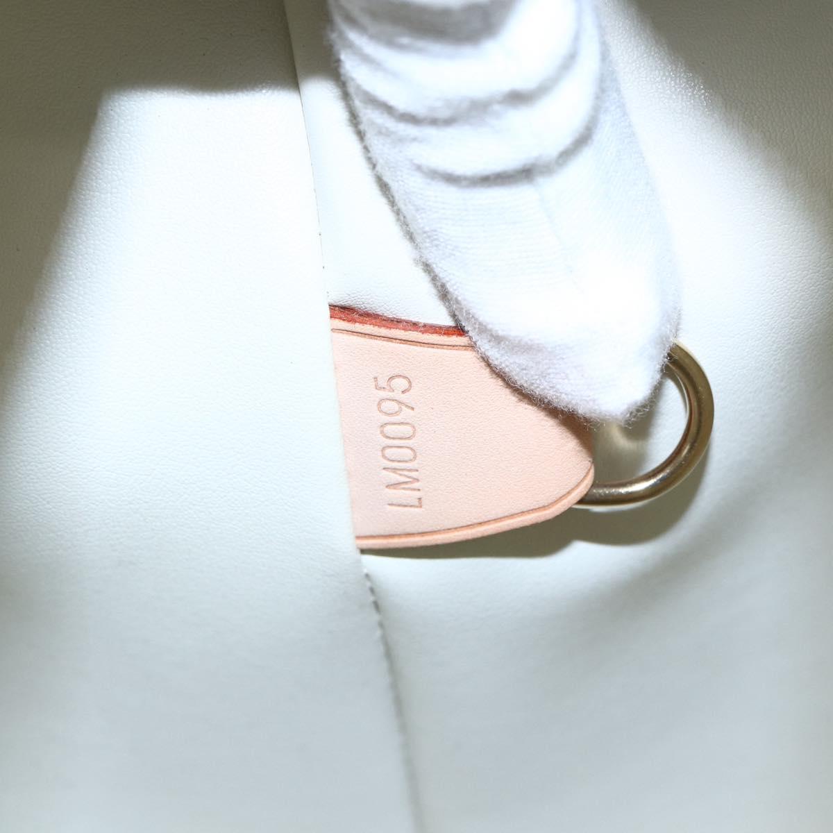 LOUIS VUITTON Monogram Vernis Houston Hand Bag Perle M91342 LV Auth 154000